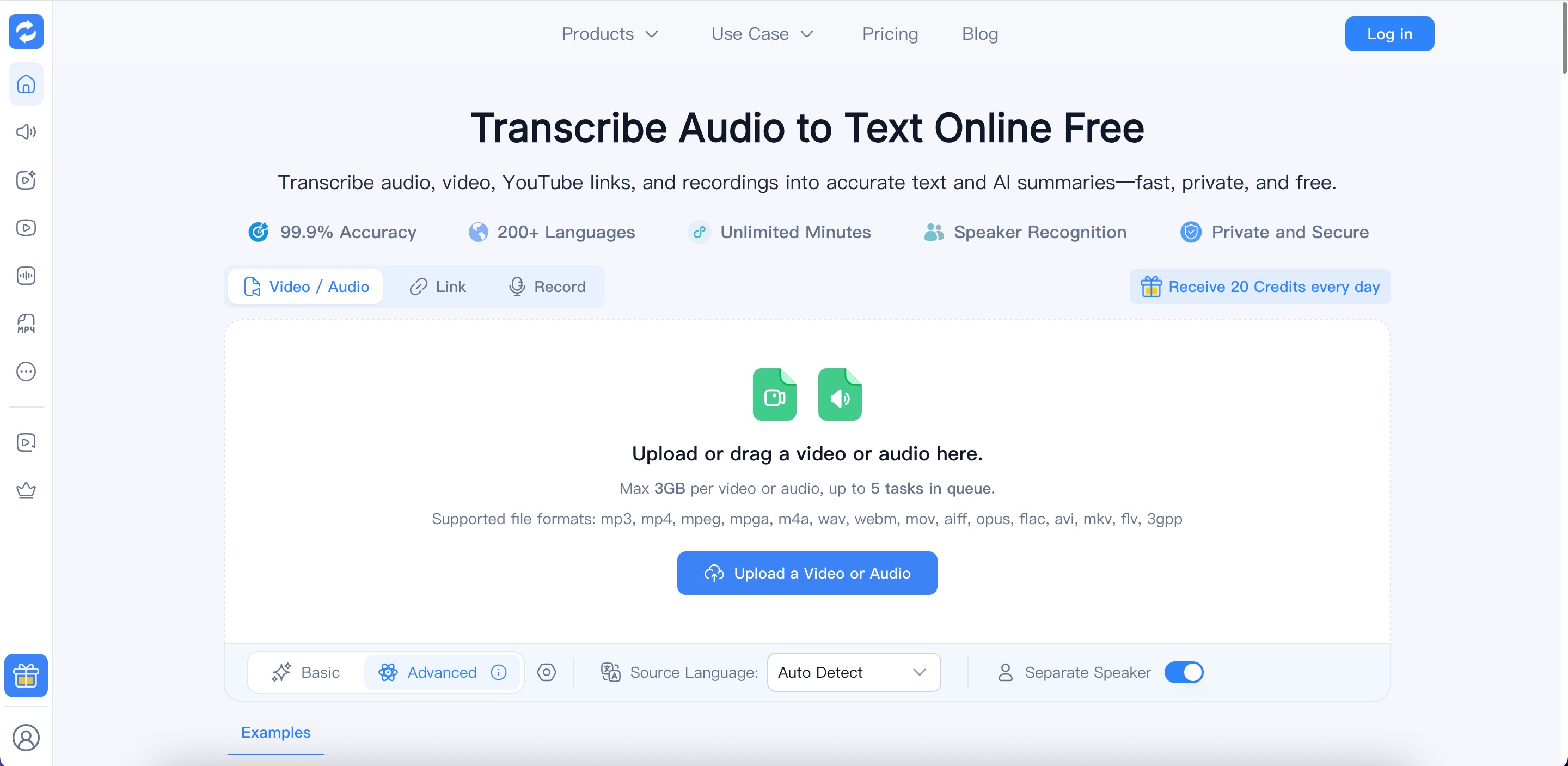 Transcribe Audio to Text logo